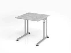 Büro Schreibtisch 80x80 cm Modell ZS08 mechanische Höheneinstellung
