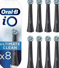 Brossettes de remplacement Oral-B iO Noir, 8 Stéck