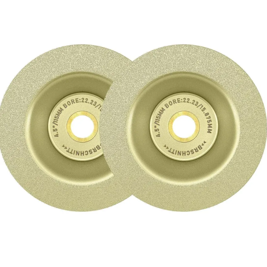 Brschnitt Diamant Schleifscheibe 115MM, 2 Stück, gelötet, für Stein, Fliesen