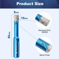 Brschnitt Diamant Trockenbohrer 8mm, 5er Set Bohrkrone für Fliesen, Keramik