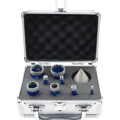 Brschnitt Diamant Trockenbohrer Set für Fliesen, Keramik, Granit, Marmor (9tlg)