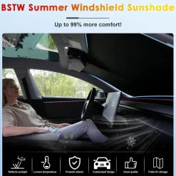 BSTW Auto Sonnenschutz für Renault Arkana (2021-2025) - Faltbare