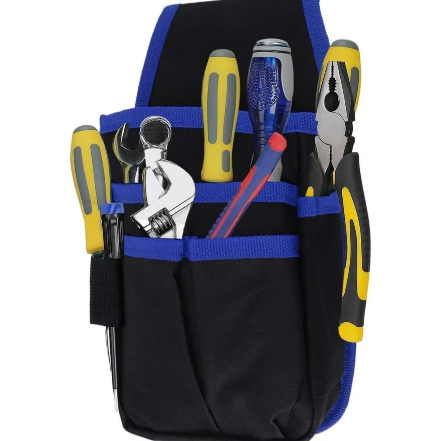 Buachois Werkzeugtasche mit Gürtel, 25x15 cm, 600D Oxford Stoff, wasserdicht