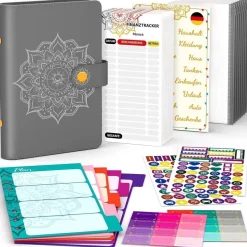 Budget Planner Deutsch A6 Finanzplaner Sparbuch Haushaltsbuch Geldsparmappe