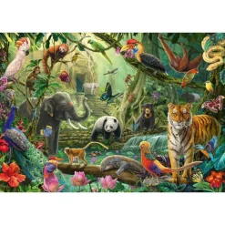 Bunte Tierwelt Im Dschungel (100 Teile)