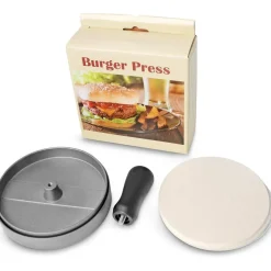 Burgerpresse Edelstahl Lebensmittelqualität 11.5 cm Antihaft mit ABS-Griff