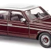 Busch 46866 Mercedes W123 Limousine. mit weißem Dach, H0 Automodell 1:87