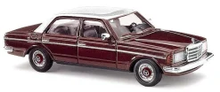 Busch 46866 Mercedes W123 Limousine. mit weißem Dach, H0 Automodell 1:87