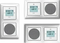 Busch und Jäger Unterputz UP Digitalradio 8215U-101 Komplett-Set balance® SI Design