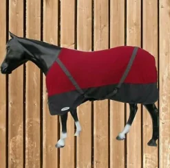 Busse Abschwitzdecke CROSS mit Kreuzgurten, Everline Fleecedecke
