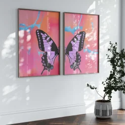 Butterfly Wings Poster · Geschenkidee · Minimalistisches Butterfly Style Desi