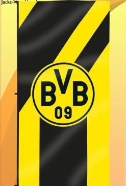 BVB Borussia Dortmund Hissfahne Logo Schwarz Gelb Flagge Fahne Gr: 100x200cm NEU