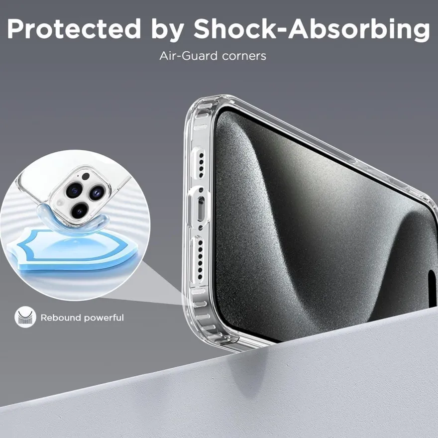 CACOE Hülle für iPhone 15 Pro Max mit MagSafe, Kameraschutz, stoßfest