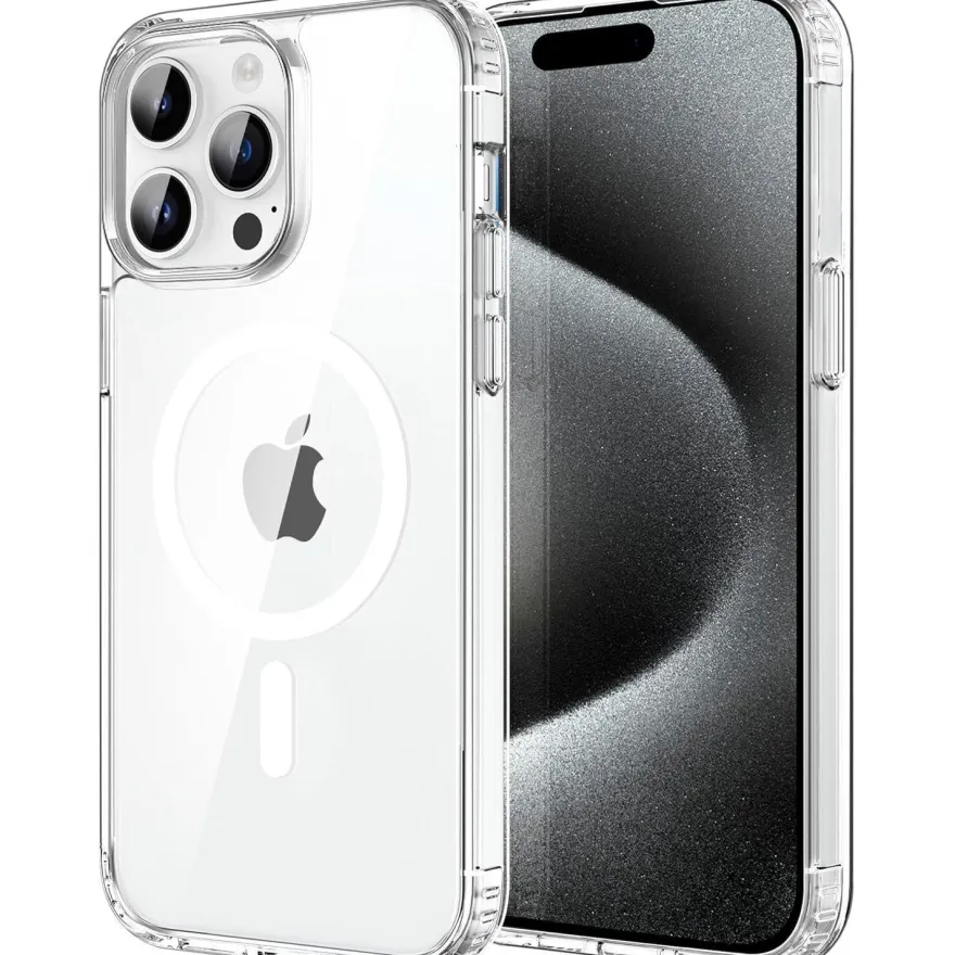CACOE Hülle für iPhone 15 Pro Max mit MagSafe, Kameraschutz, stoßfest