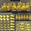 Call Duty Videospiel Lego Mini Figur 6 Gold Soldat Spielzeug Modell Armee Spielzeug