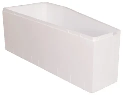 Calmwaters Wannenträger Essential Small in Weiß, linke Ausführung, 160 x 70 cm