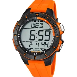 Calypso Herrenuhr Digital Orange/Schwarz K5607/1