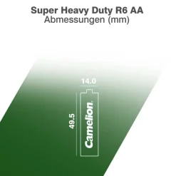 Camelion Super Heavy Duty Batterien 40-teilig inkl. Taschenlampe