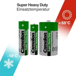 Camelion Super Heavy Duty Batterien 40-teilig inkl. Taschenlampe