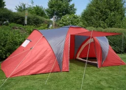 Campingzelt Loksa, 6-Mann Zelt Kuppelzelt Igluzelt Festival-Zelt, 6 Personen