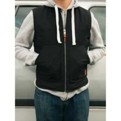 Canvasweste Iron & Resin Work Vest schwarz