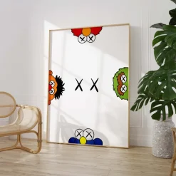 Cartoon Charakter Collage Poster · Geschenkidee · Pop Art Figuren Mix · Stree