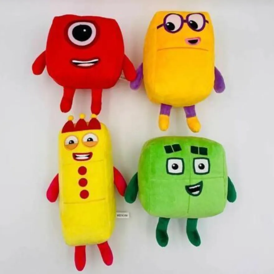 Cartoon Numberblocks Plüschtiere weiches gefülltes Teedy Spielzeug für Kinder