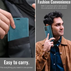 Caseme Handyhülle für Samsung Galaxy A53 5G, Klapphülle mit RFID in Lederoptik