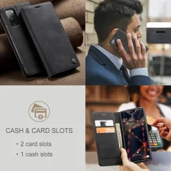 CaseMe S20 FE 5G/4G Klapphülle Kaffee