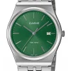 Casio Armbanduhr Quarz Stahl/Grün MTP-B145D-3AVEF