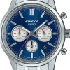 Casio Edifice Chronograph Herrenuhr Stahl/Blau EFR-575D-2AEF