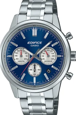 Casio Edifice Chronograph Herrenuhr Stahl/Blau EFR-575D-2AEF