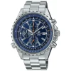 Casio Edifice Herrenuhr Neo-Display Datum Edelstahl EF-527D-2AVUEF