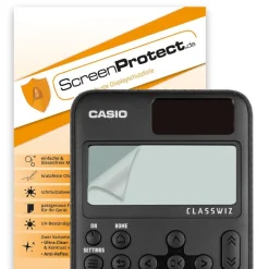 Casio FX-991 DE CW + Jeans-Tasche hellblau, irkelset grén, chutzfolie, arantie