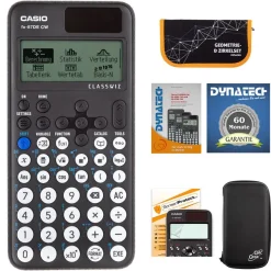 Casio FX-87 DE CW m. CalcCase-Schutztasche, irkelset orange, olie, uch, arantie
