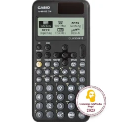Casio FX-991 DE CW mit Jeans-Tasche hellblau, Arbeitsbuch und Garantie