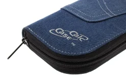Casio FX-991 DE CW mit Jeans-Tasche dunkelblau, Zirkelset gelb und Garantie