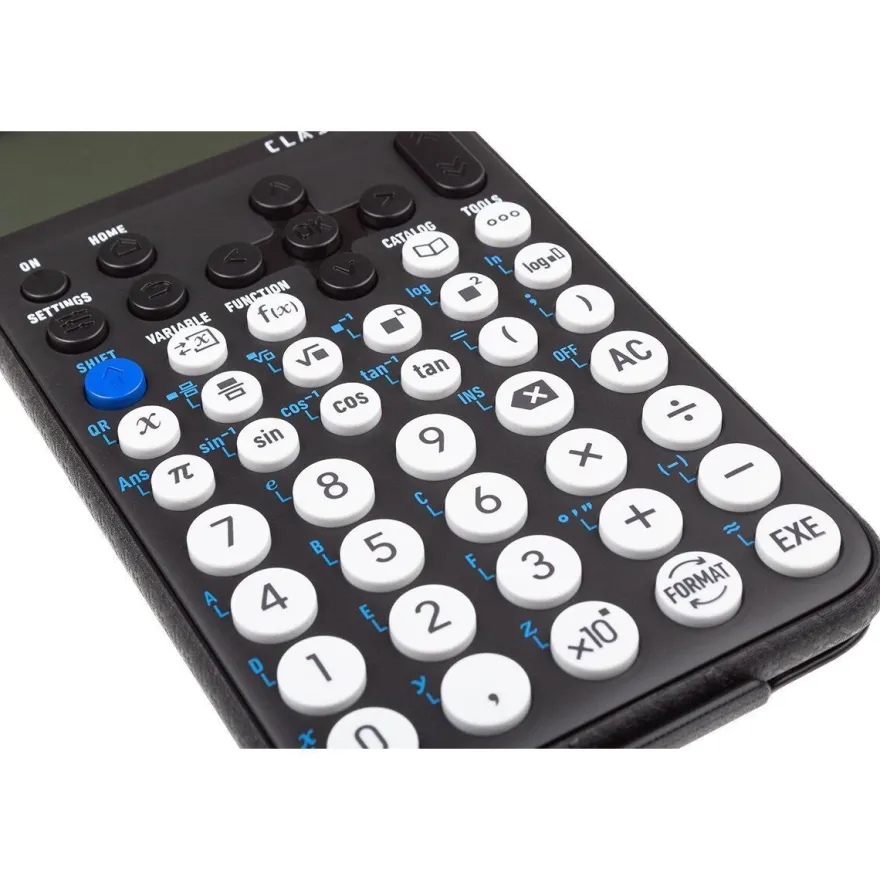 Casio FX-85 DE CW mit schwarzer Tasche und Zirkelset gelb