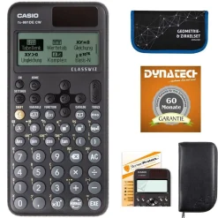 Casio FX-991 DE CW mit schwarzer Tasche, Zirkelset blau, Schutzfolie, Garantie