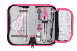 Casio FX-87 DE CW m. Jeans-Tasche dunkelblau, irkelset pink, olie, uch, arantie