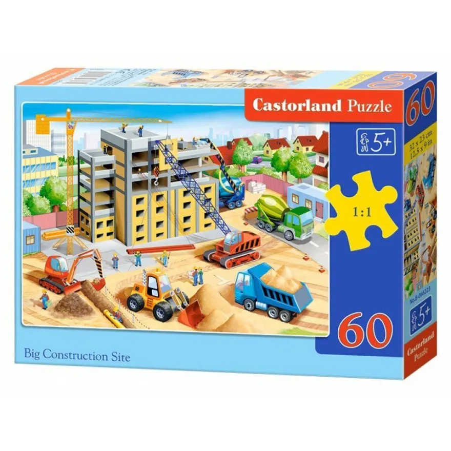 Castorland Puzzle Großbaustelle 60 Teile