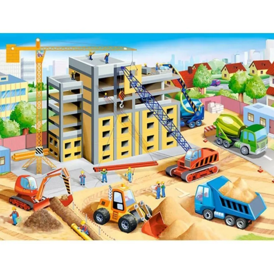 Castorland Puzzle Großbaustelle 60 Teile
