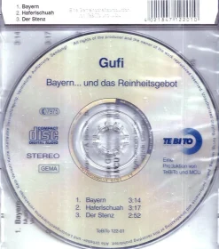 CD-Maxi: Gufi: Bayern... und das Reinheitsgebot - TeBiTo 122-01