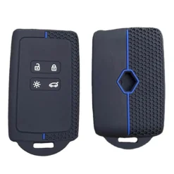 Chaexii Silikon Autoschlüsselhülle Schutzhülle für Dacia Renault Clio Megane