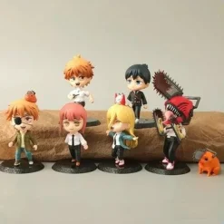 Chainsaw Man Figuren Set Denji Pochita Anime Modell 6 Stk PVC Sammlung