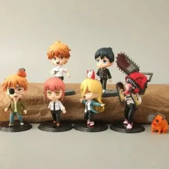 Chainsaw Man Figuren Set Denji Pochita Anime Modell 6 Stk PVC Sammlung