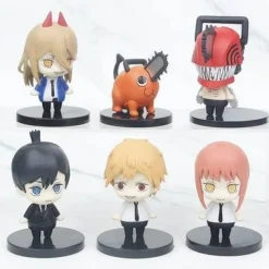 Chainsaw Man Figuren Set Denji Pochita Anime Modell 6 Stk PVC Sammlung