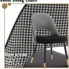 chairus 4er Set Esszimmerstühle Samt Modern Armloser Bürostuhl Polsterstuhl mit