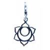 Charme Karabiner Svadistanam Chakra 925Silber Taschen Anhänger Kette Armband