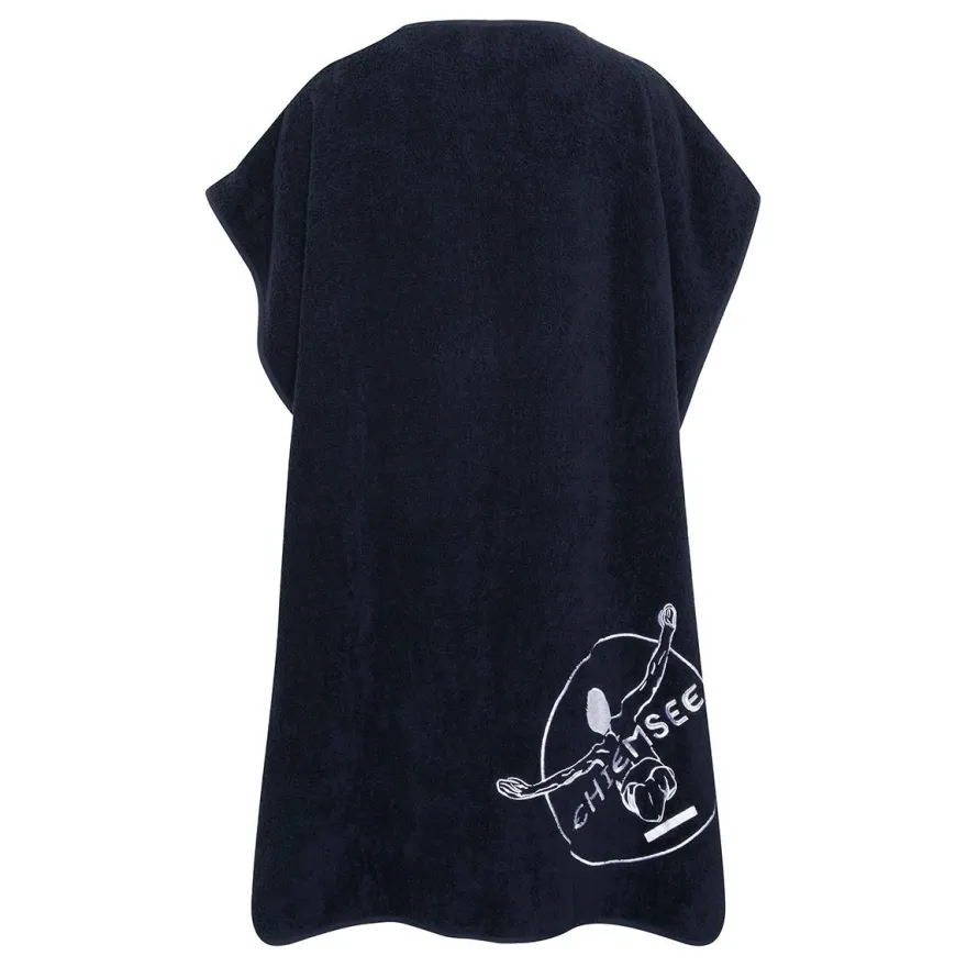 Chiemsee 16618 Surf Cape (dunkelblau, 85x206cm) Strandtuch Poncho Umkleidekabine
